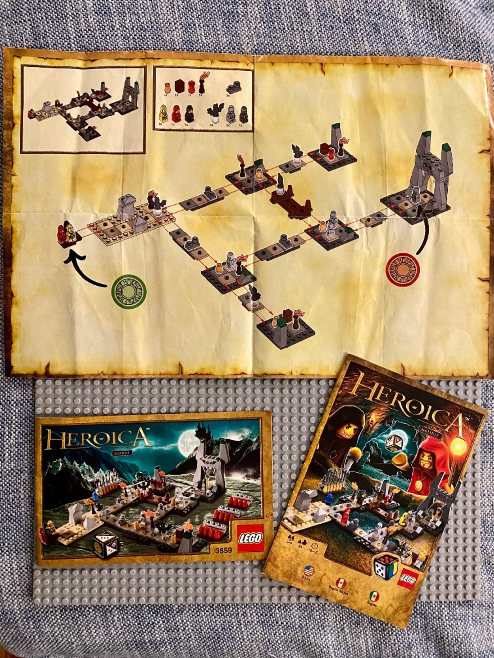 🔥LEGO 3859 Heroica Nathuz Game Set 🦇 2011🦇 7 Micro Figures/ Expandable Game🎲 - Picture 12 of 13